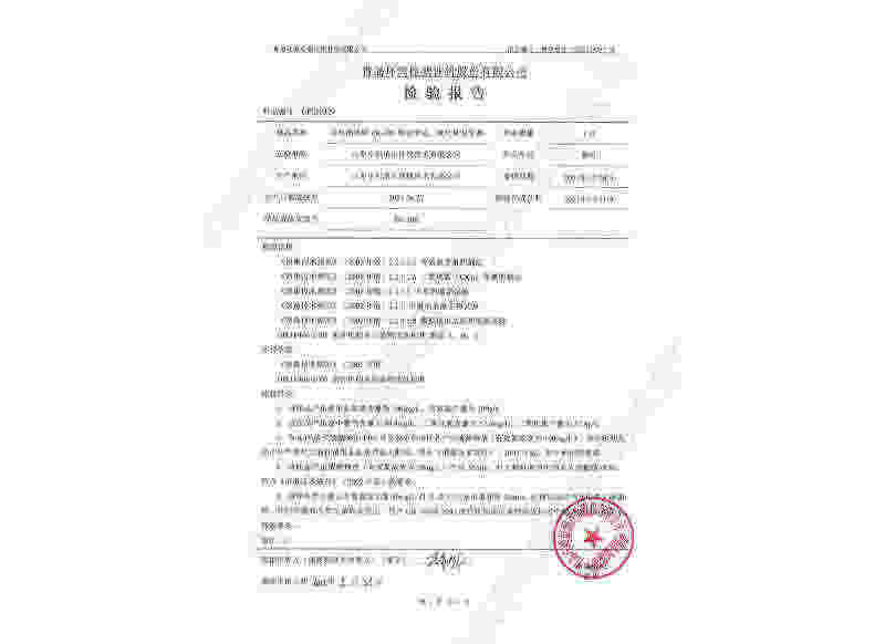 二氧化氯發(fā)生器~產(chǎn)品檢測(cè)報(bào)告 (2)